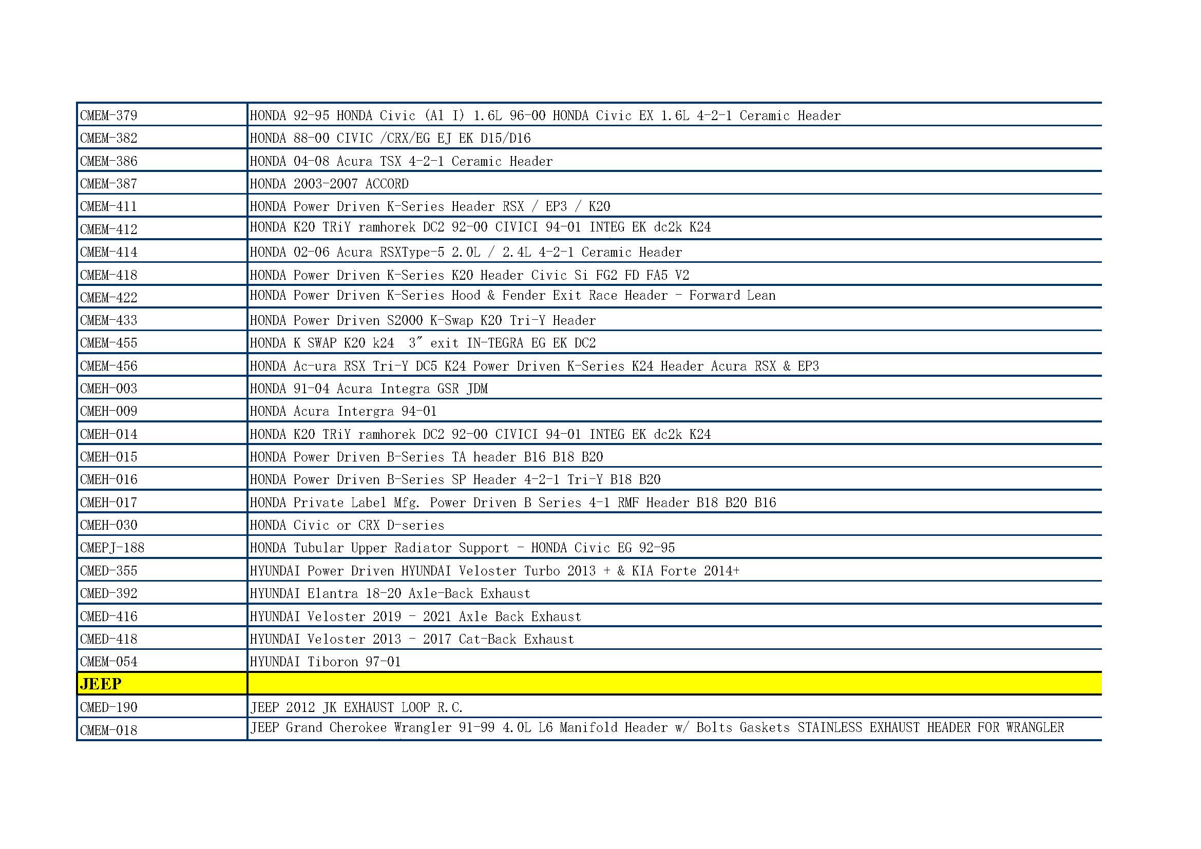 EXHAUST SYSTEM LIST_页面_09